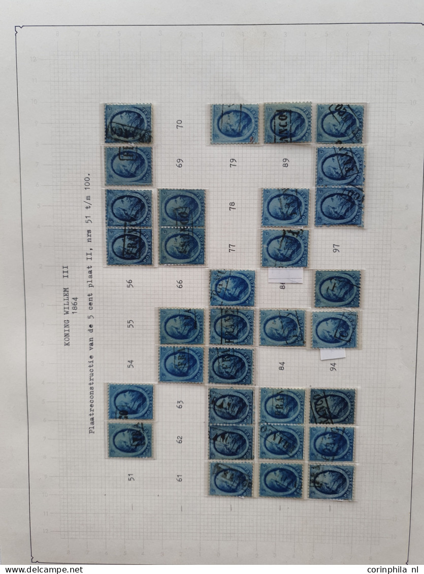 1864-1867, Emissie 1864, Gedeeltelijke Plaatreconstructies Van De 5 Cent (ca. 210x), 10 Cent ((ca. 320x) En 15 Cent (ca. - Collezioni