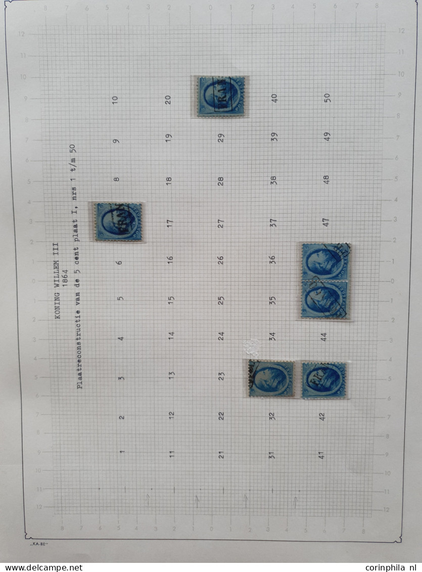 1864-1867, Emissie 1864, Gedeeltelijke Plaatreconstructies Van De 5 Cent (ca. 210x), 10 Cent ((ca. 320x) En 15 Cent (ca. - Colecciones Completas