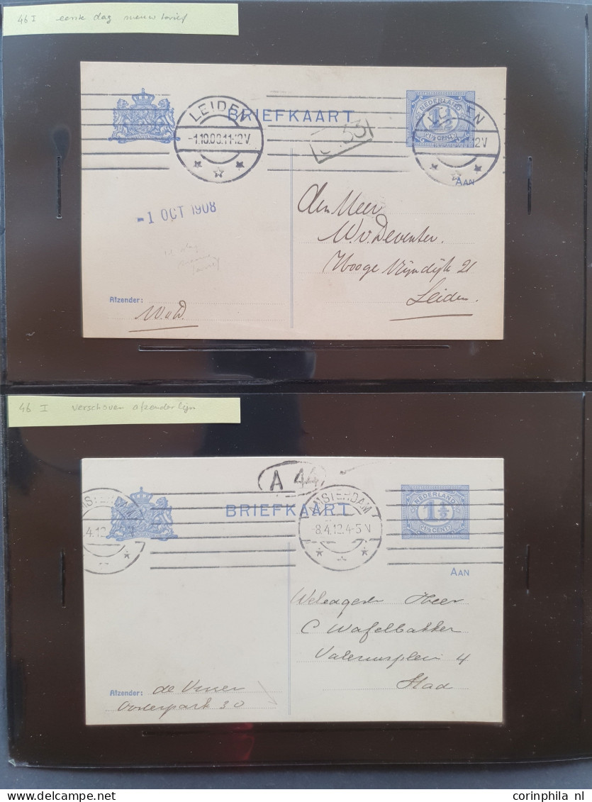 Cover 1908-1927 briefkaarten uitgebreide collectie zowel ongebruikt als gebruikt verzameld met beter inclusief verschove