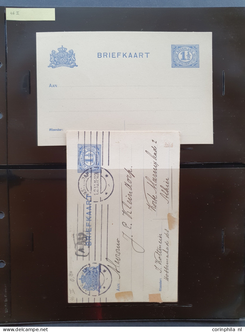 Cover 1908-1927 briefkaarten uitgebreide collectie zowel ongebruikt als gebruikt verzameld met beter inclusief verschove