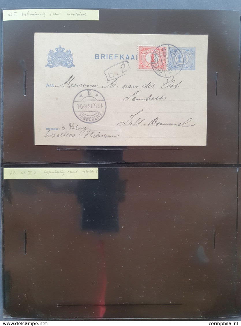 Cover 1908-1927 briefkaarten uitgebreide collectie zowel ongebruikt als gebruikt verzameld met beter inclusief verschove