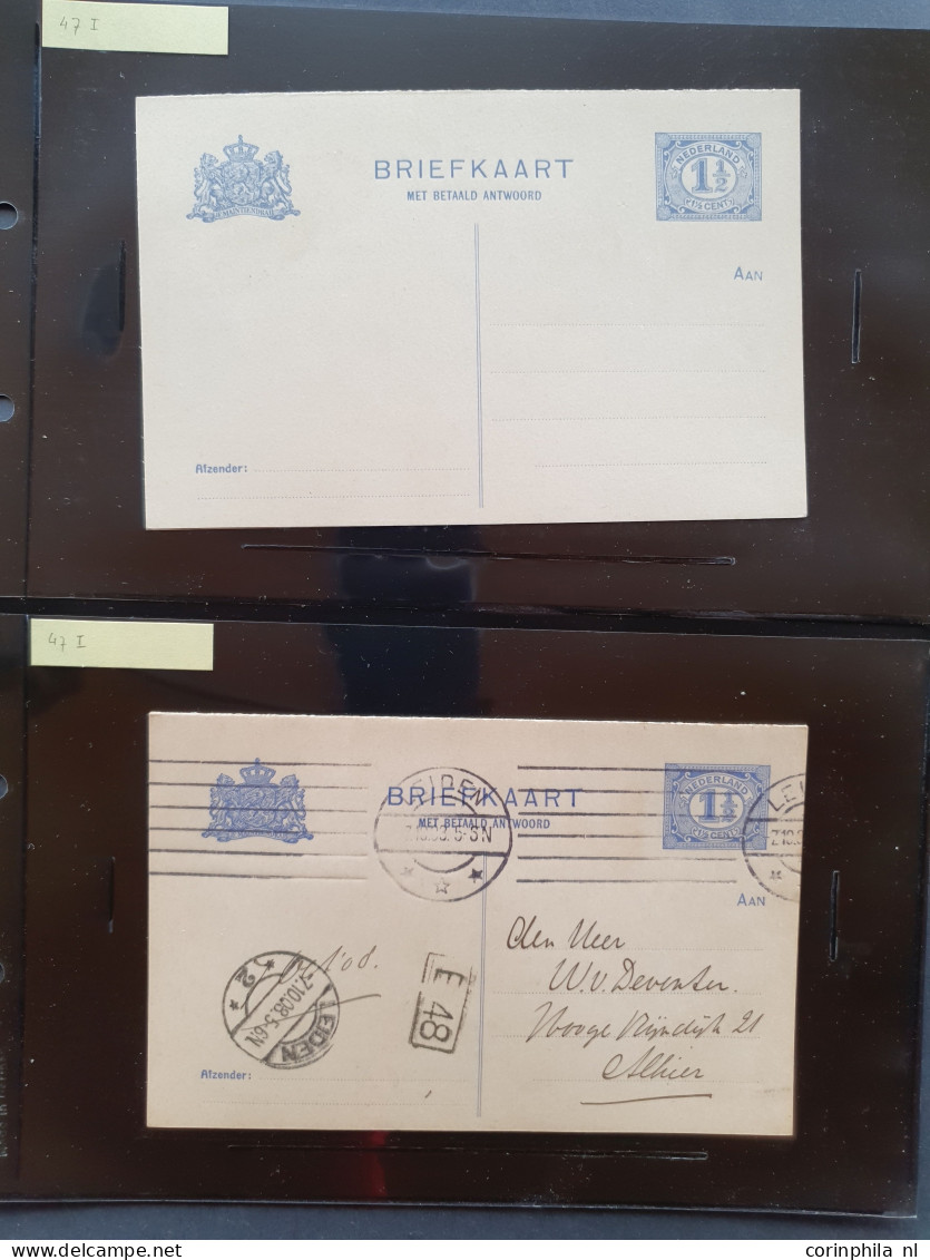 Cover 1908-1927 briefkaarten uitgebreide collectie zowel ongebruikt als gebruikt verzameld met beter inclusief verschove