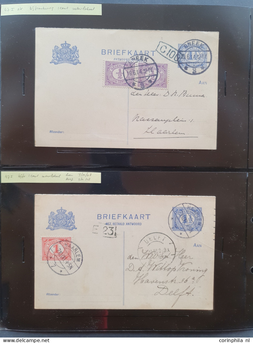 Cover 1908-1927 briefkaarten uitgebreide collectie zowel ongebruikt als gebruikt verzameld met beter inclusief verschove