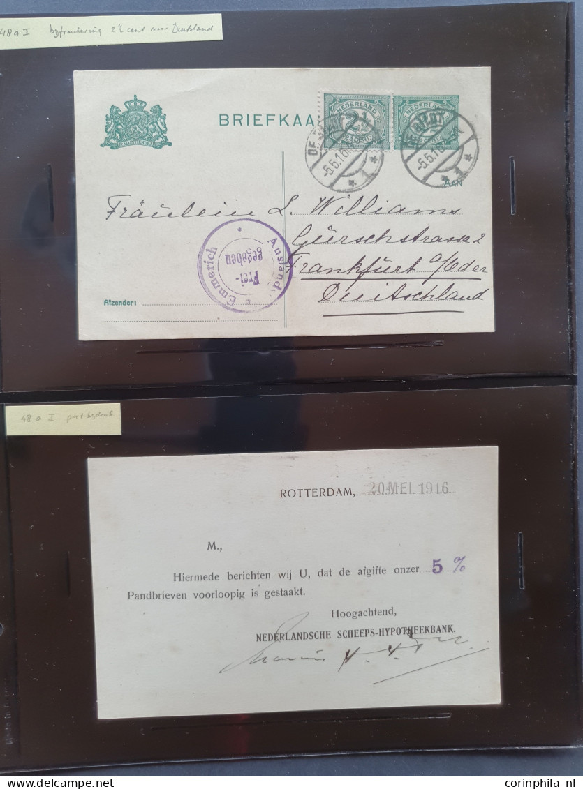 Cover 1908-1927 briefkaarten uitgebreide collectie zowel ongebruikt als gebruikt verzameld met beter inclusief verschove