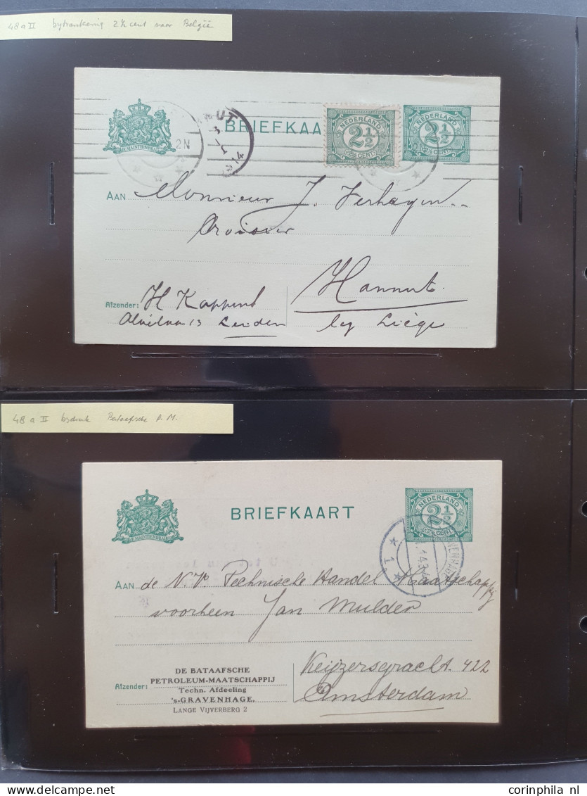 Cover 1908-1927 briefkaarten uitgebreide collectie zowel ongebruikt als gebruikt verzameld met beter inclusief verschove