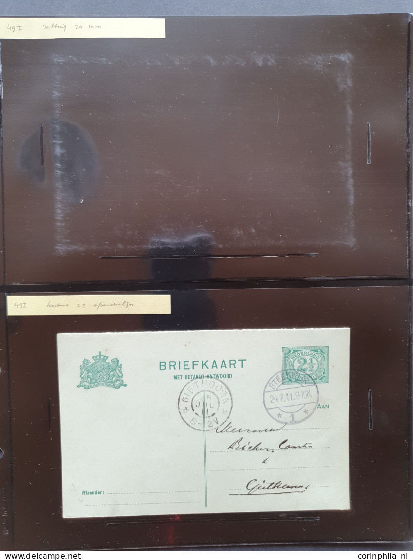 Cover 1908-1927 briefkaarten uitgebreide collectie zowel ongebruikt als gebruikt verzameld met beter inclusief verschove