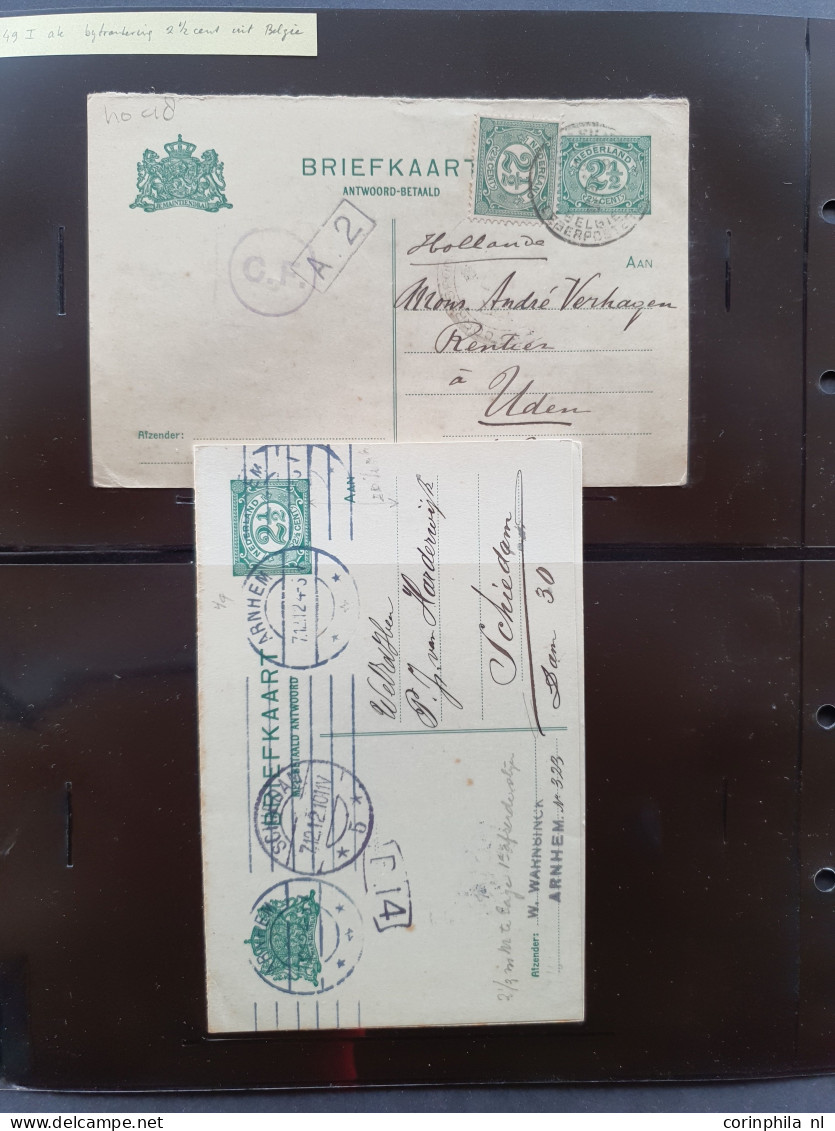 Cover 1908-1927 briefkaarten uitgebreide collectie zowel ongebruikt als gebruikt verzameld met beter inclusief verschove