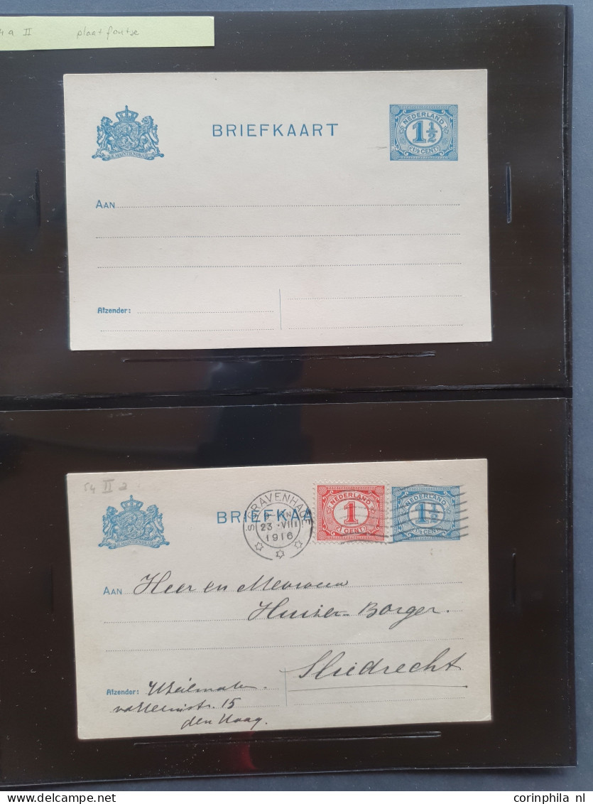 Cover 1908-1927 briefkaarten uitgebreide collectie zowel ongebruikt als gebruikt verzameld met beter inclusief verschove