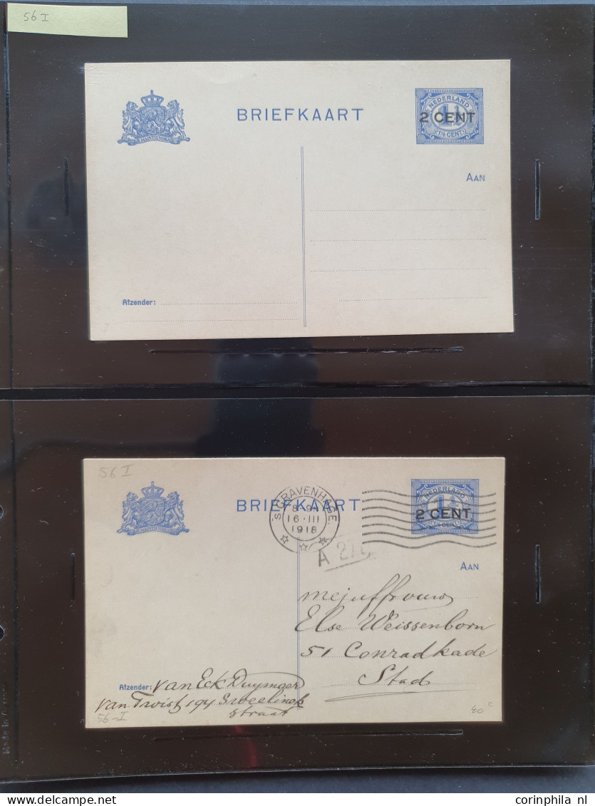 Cover 1908-1927 briefkaarten uitgebreide collectie zowel ongebruikt als gebruikt verzameld met beter inclusief verschove