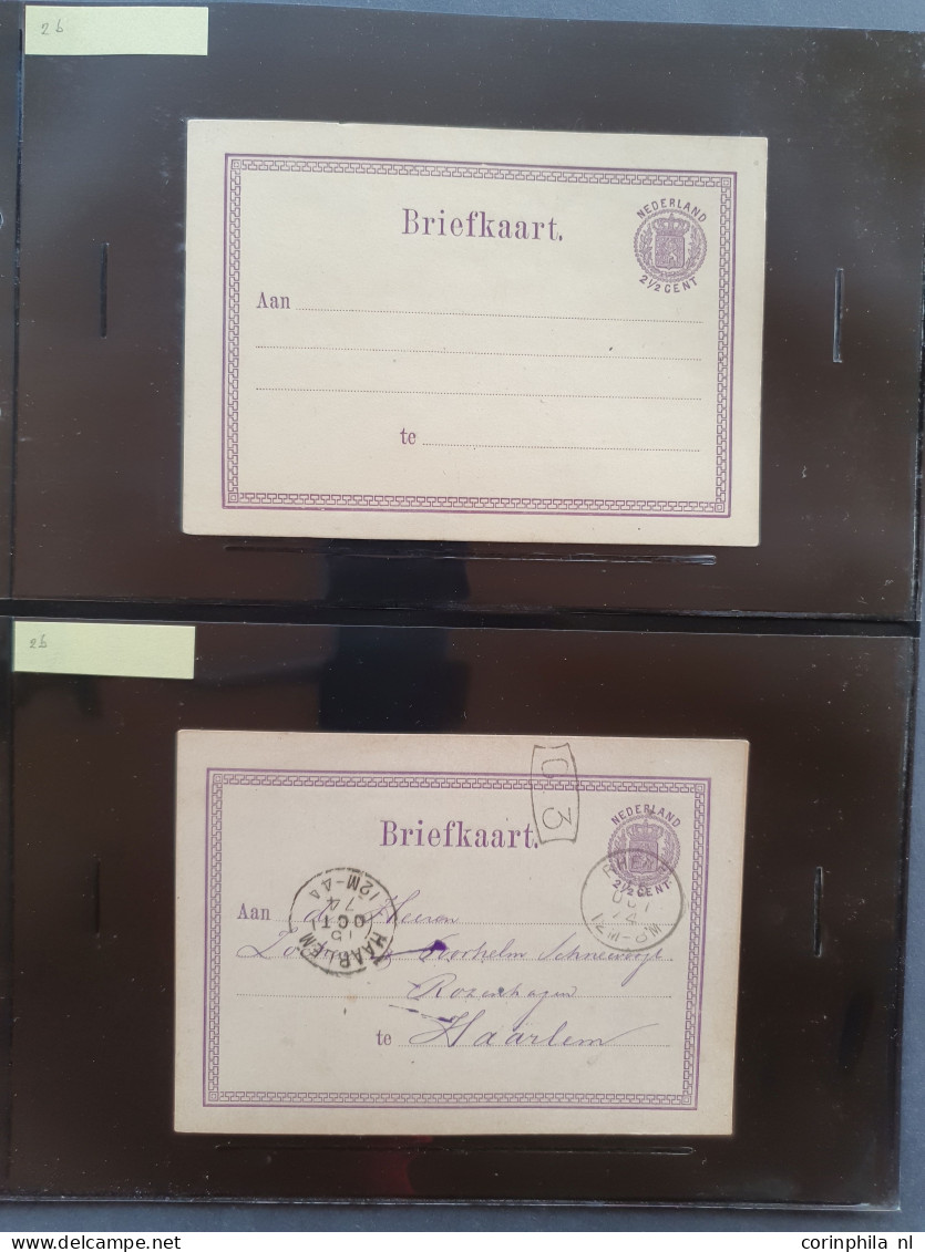 Cover 1871-1907 uitgebreide collectie briefkaarten tussen G1 en G40 zowel ongebruikt als gebruikt verzameld inclusief ve