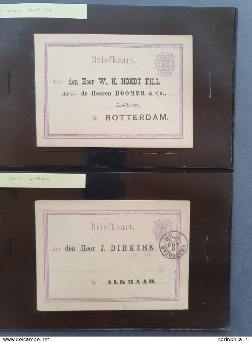 Cover 1871-1907 uitgebreide collectie briefkaarten tussen G1 en G40 zowel ongebruikt als gebruikt verzameld inclusief ve