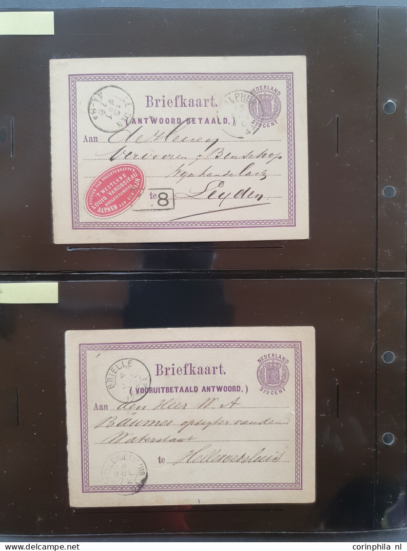 Cover 1871-1907 uitgebreide collectie briefkaarten tussen G1 en G40 zowel ongebruikt als gebruikt verzameld inclusief ve