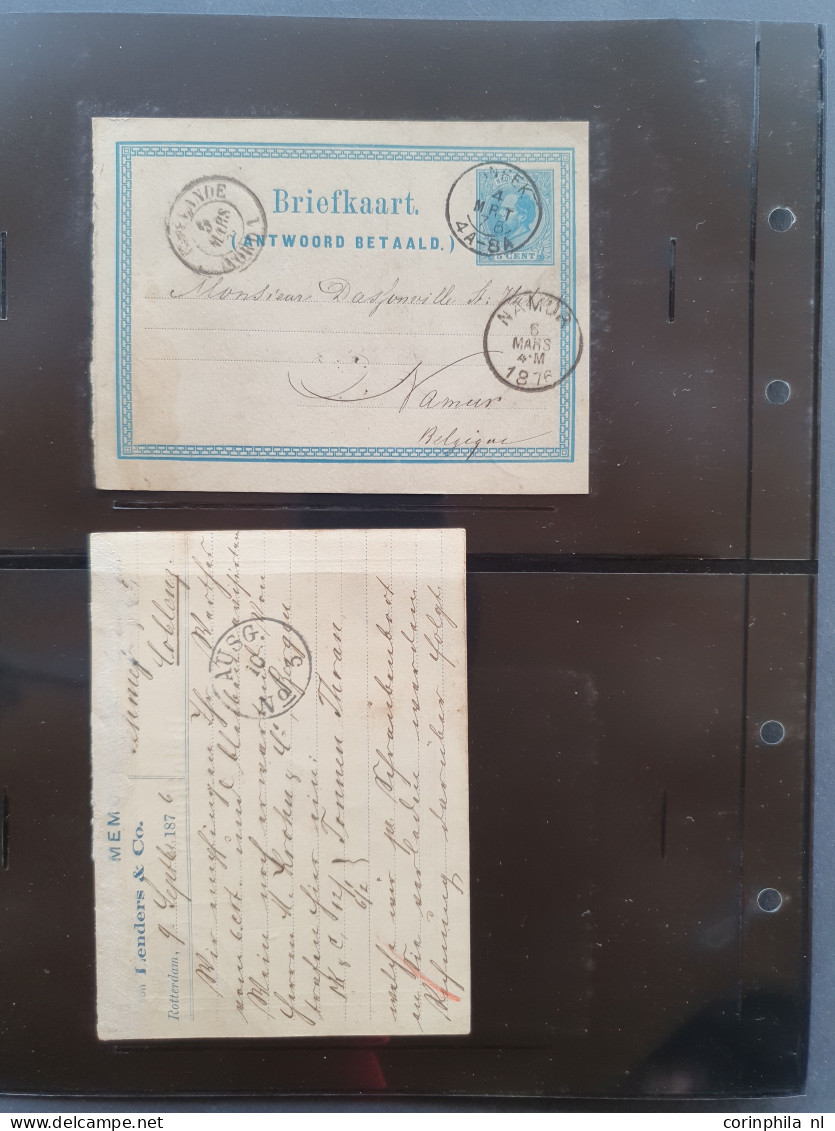Cover 1871-1907 uitgebreide collectie briefkaarten tussen G1 en G40 zowel ongebruikt als gebruikt verzameld inclusief ve