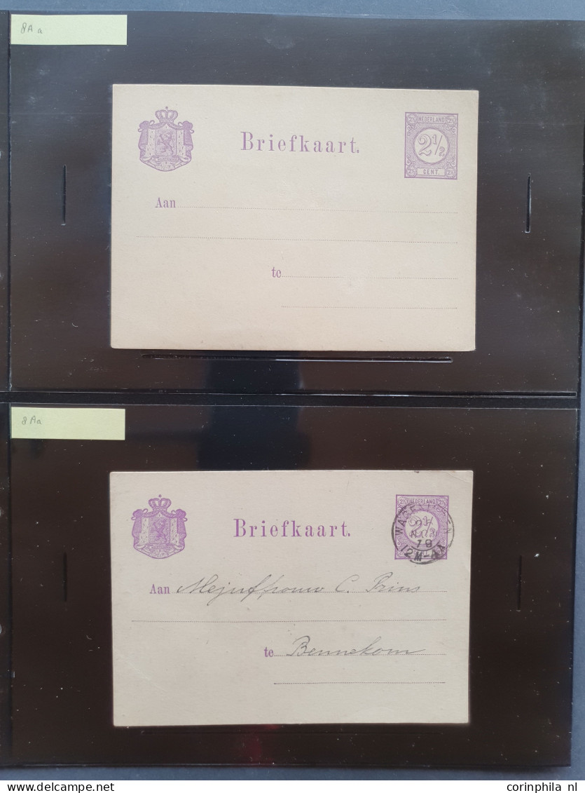 Cover 1871-1907 uitgebreide collectie briefkaarten tussen G1 en G40 zowel ongebruikt als gebruikt verzameld inclusief ve