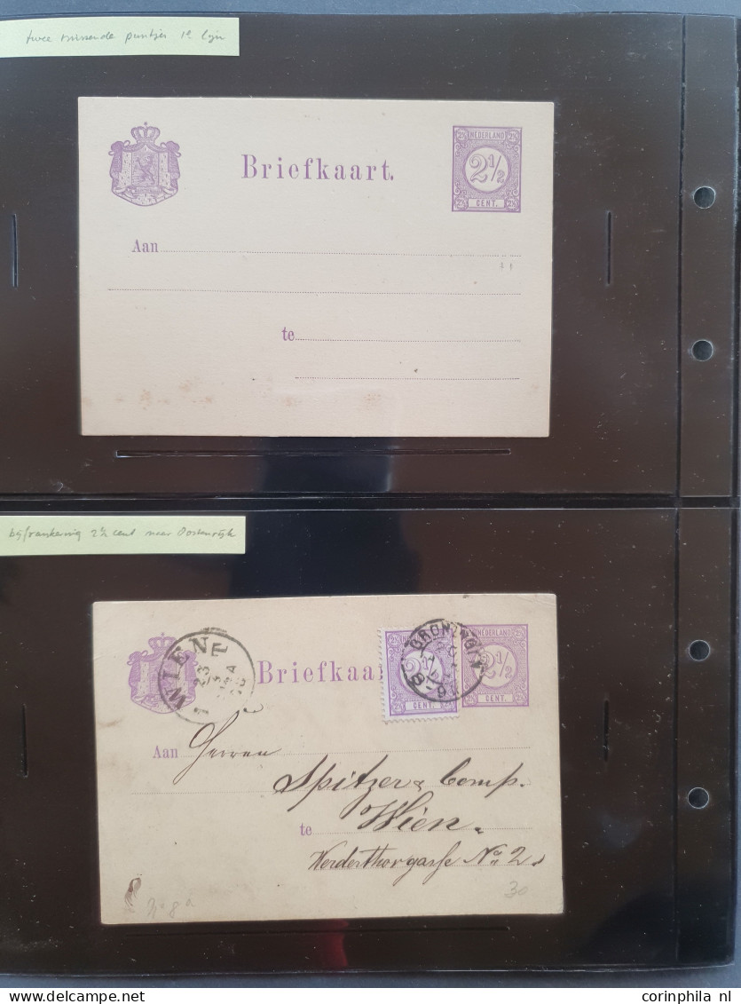 Cover 1871-1907 uitgebreide collectie briefkaarten tussen G1 en G40 zowel ongebruikt als gebruikt verzameld inclusief ve