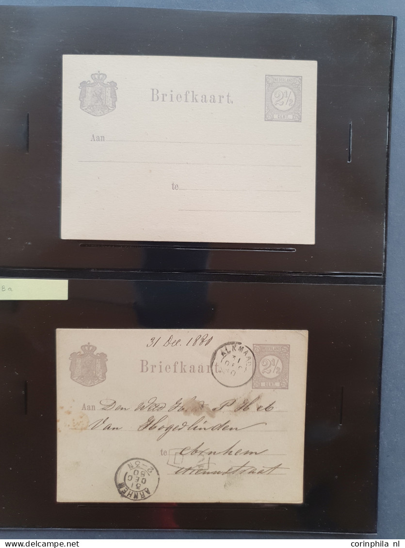 Cover 1871-1907 uitgebreide collectie briefkaarten tussen G1 en G40 zowel ongebruikt als gebruikt verzameld inclusief ve