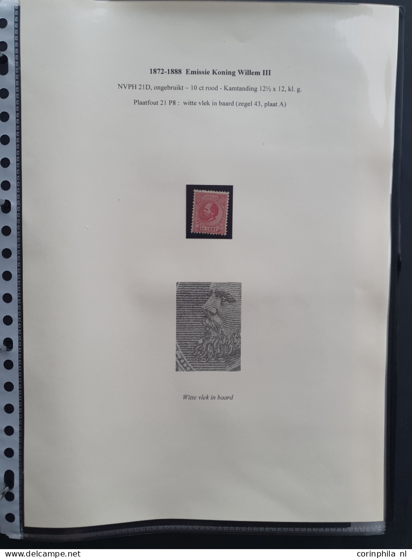 1872-1951 Collectie Meest Betere Plaatfouten W.b. 75P In Blok Van Vier */**, 78P *, 79P * Etc. Mooi Opgezet In Ringband - Collections