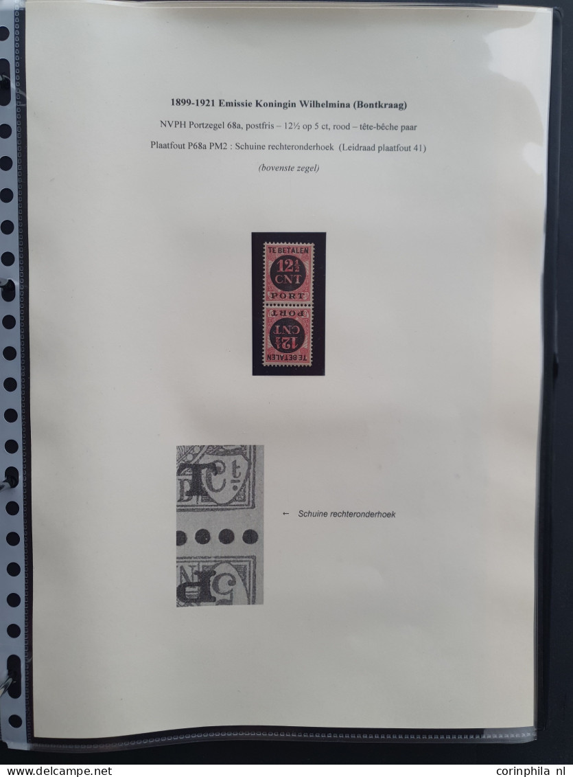1872-1951 Collectie Meest Betere Plaatfouten W.b. 75P In Blok Van Vier */**, 78P *, 79P * Etc. Mooi Opgezet In Ringband - Colecciones Completas