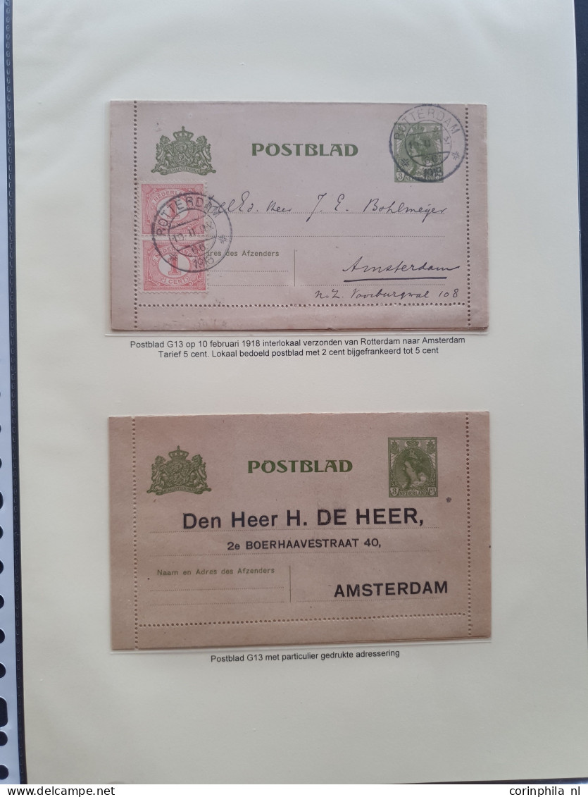 Cover 1876-1980ca. uitgebreide collectie enveloppen en postbladen (postwaardestukken) gebruikt en ongebruikt (ruim 250 e