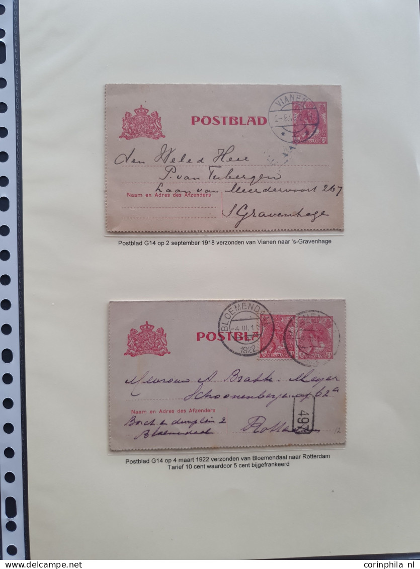 Cover 1876-1980ca. uitgebreide collectie enveloppen en postbladen (postwaardestukken) gebruikt en ongebruikt (ruim 250 e
