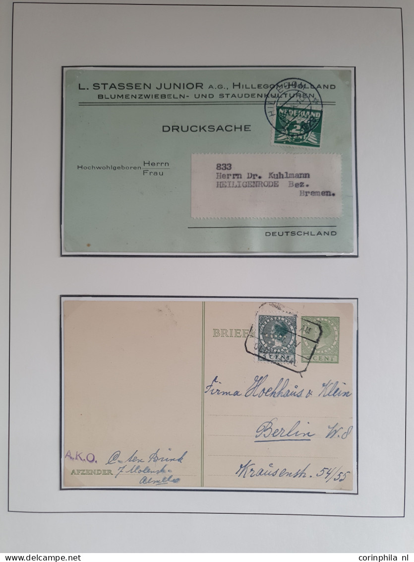 1924-1940 gespecialiseerde collectie Lebeau en Veth meest * w.b. 137P, 171Af, 171P, diverse poststukken met beter materi