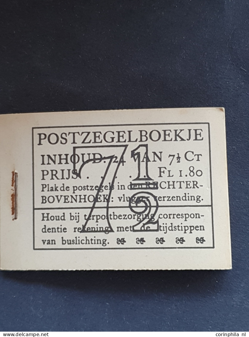 1940-1942, ca. 30 oude postzegelboekjes in doosje