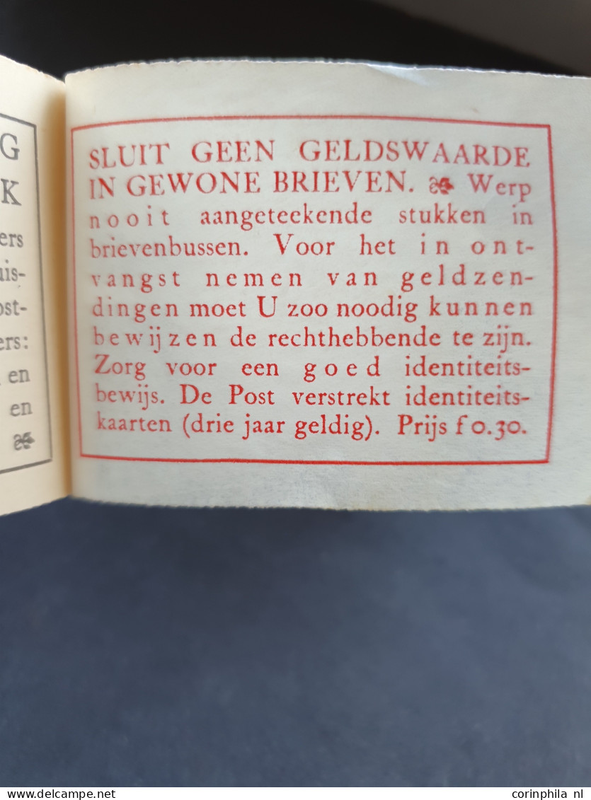 1940-1942, ca. 30 oude postzegelboekjes in doosje