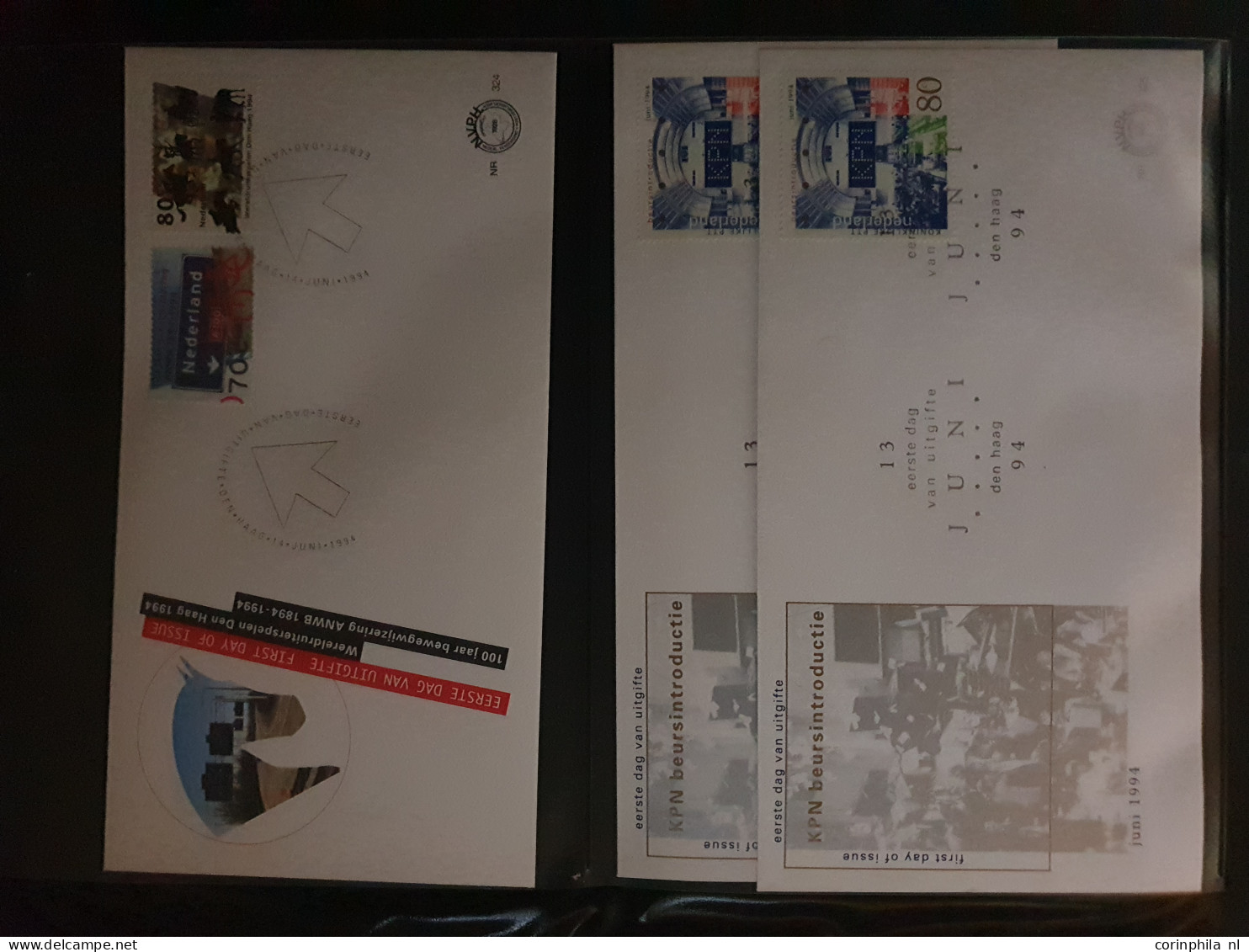 Cover 1953-2022 collectie fdc's t/m E853 w.b. tevens iets nominaal in 15 ringbandjes in 2 verhuisdozen