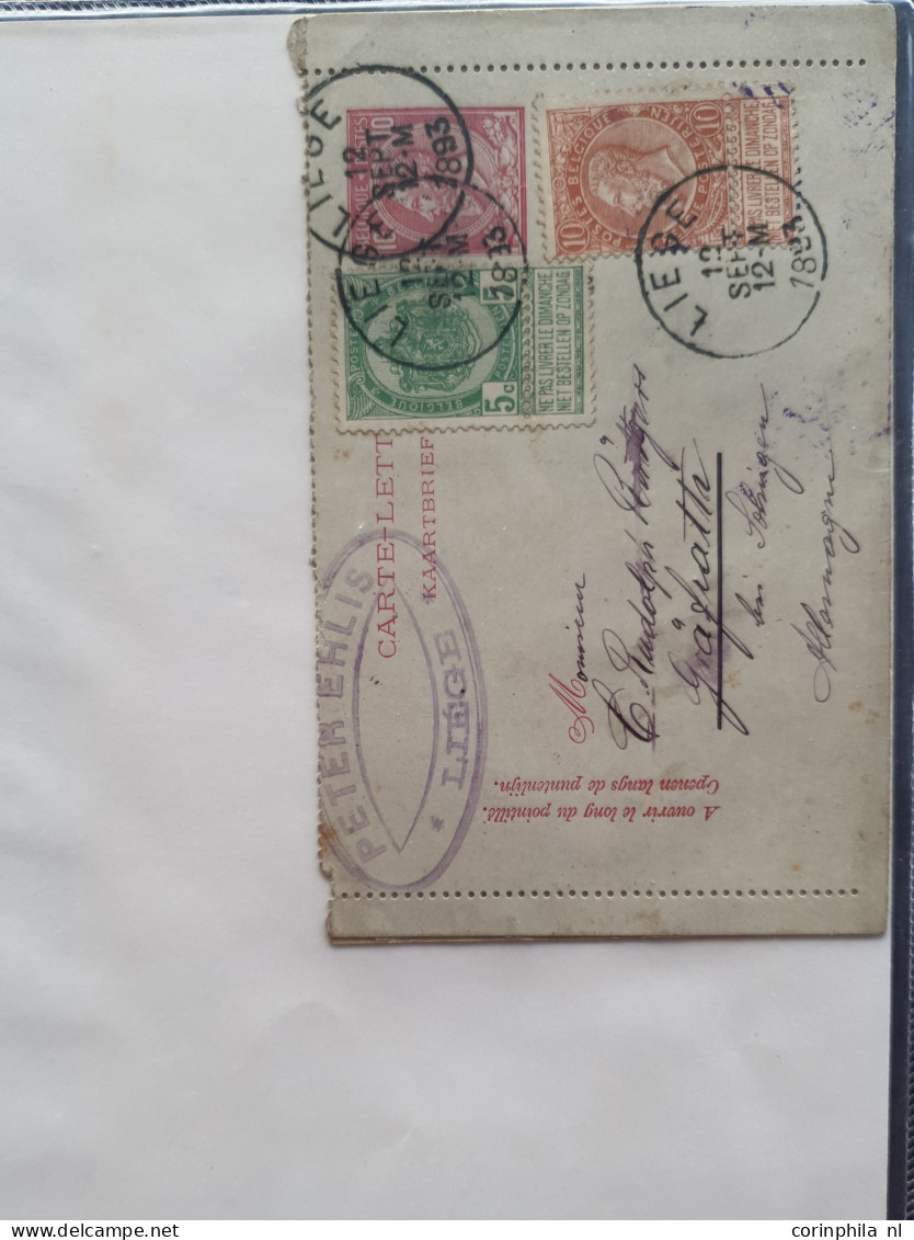 Cover 1724-1980, ca. 80 post(waarde)stukken w.b. voorfilatelie, 1e en 2e emissies (bestemmingen, paartje nr. 6 naar Bord