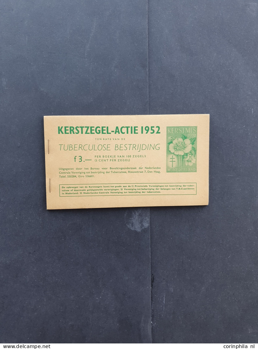 1951-1953 TBC Kerstboekjes K1, K2 En K3 En KLM Boekje Met Air Mail Labels, Alle Complete Pracht Ex. - Zeldzame Boekjes - - Collections