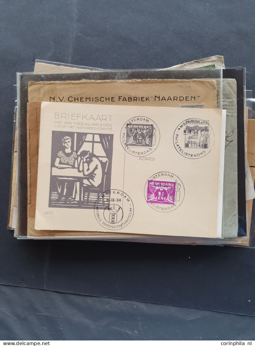 Cover 1870-1960 Poststukken Met Betere Frankeringen (ca. 300 Ex) W.b. Rembours, Aangetekend, Expresse, Censuur, Port Etc - Collections