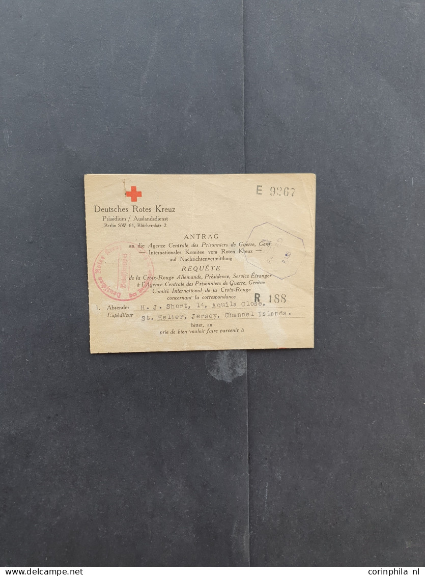 Cover 1937-1948, 10 Poststukken W.b. 2 Stukken Ontwaard Door Rood Maritime Mail, Verbinding Verbroken Retour Afzender Op - Collections
