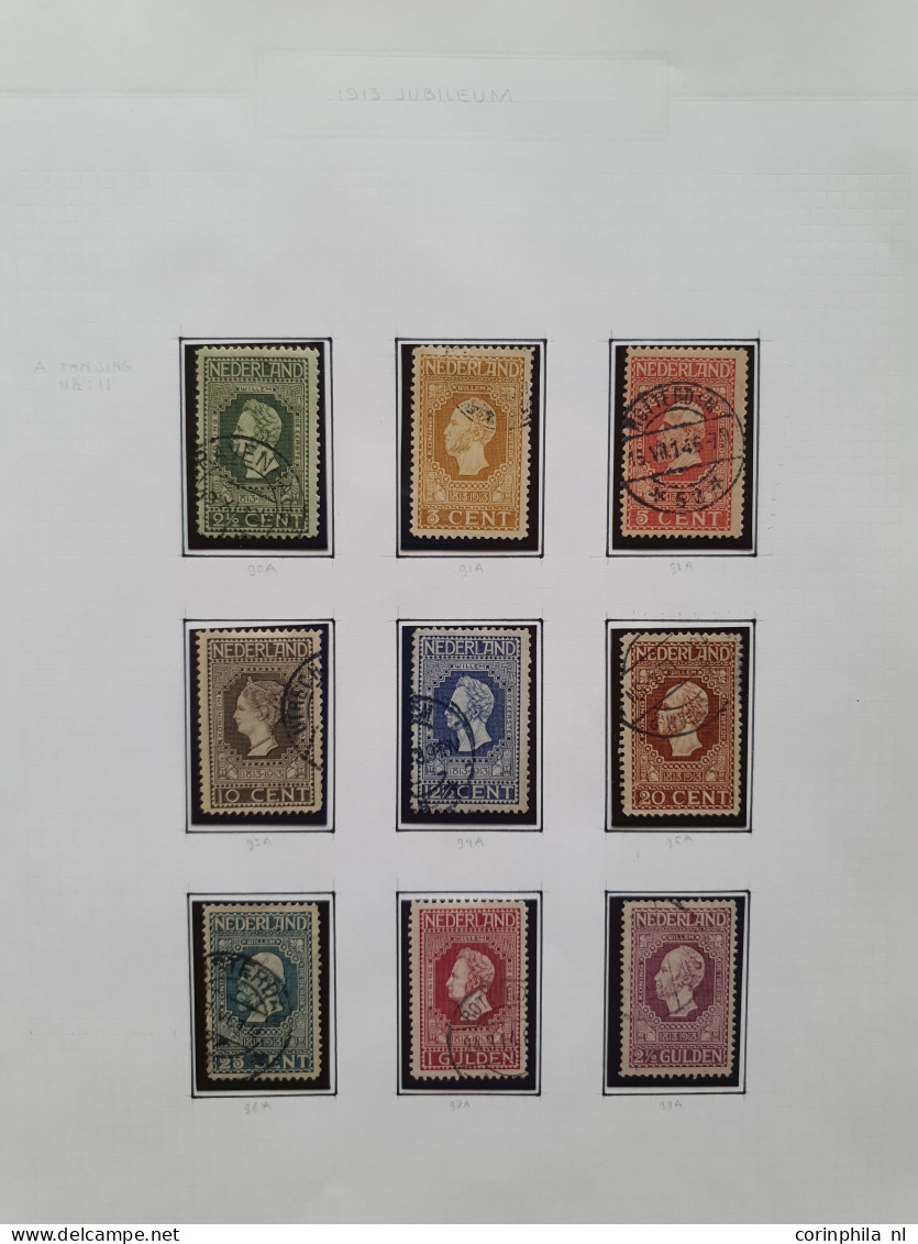 1852-1926, gespecialiseerde gestempelde collectie met tevens iets poststukken (o.a. voorfilatelie) in deels gemengde kwa