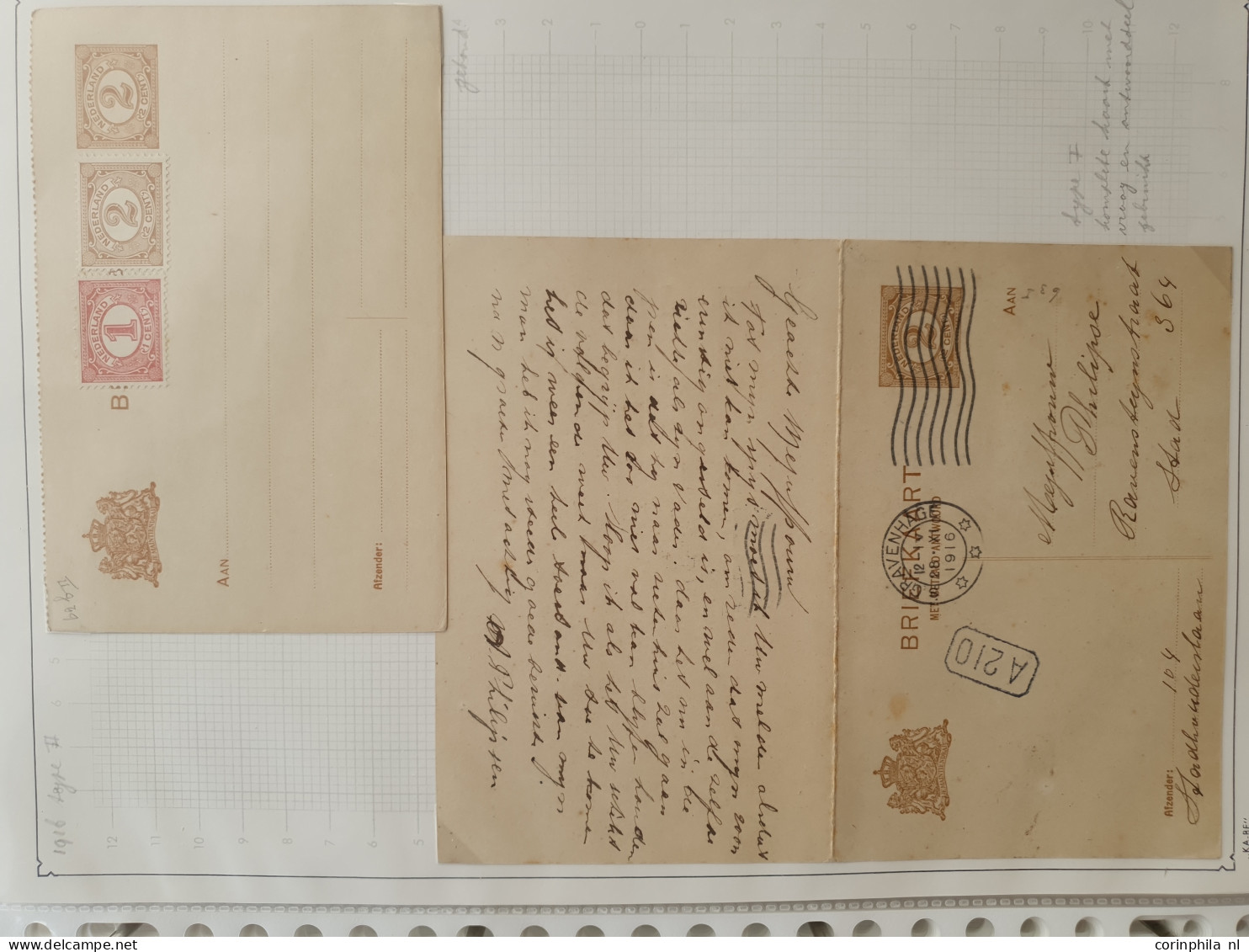 Cover 1871-2000ca. collecties postwaardestukken (ruim 600 ex.) gebruikt en ongebruikt w.b. briefkaarten, postbladen, tev