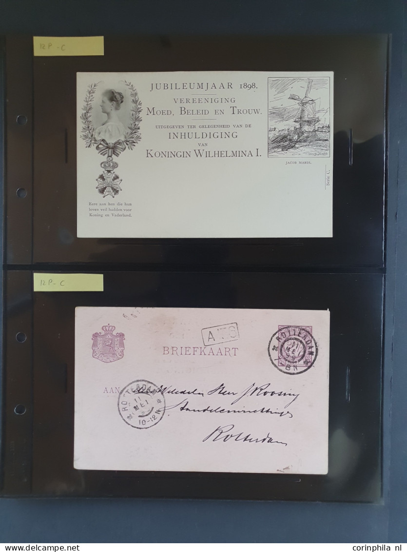 Cover 1898 Particuliere Briefkaarten Wilhelmina Geuzendam P33 En P36 Collectie Ongebruikt En Gebruikt Compleet W.b P36 B - Colecciones Completas