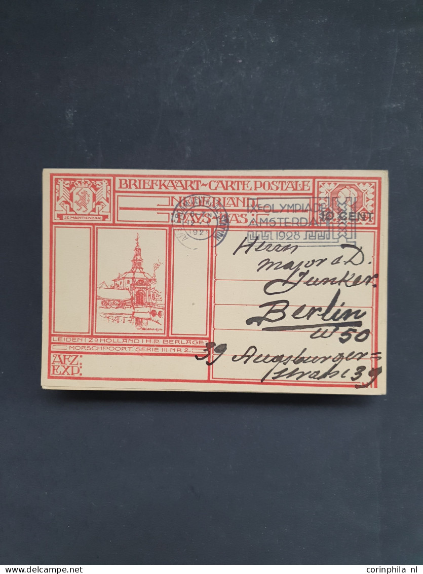 Cover 1898-1940 geïllustreerde briefkaarten inclusief doubletten meest ongebruikt met beter materiaal, totaal ruim 120 e