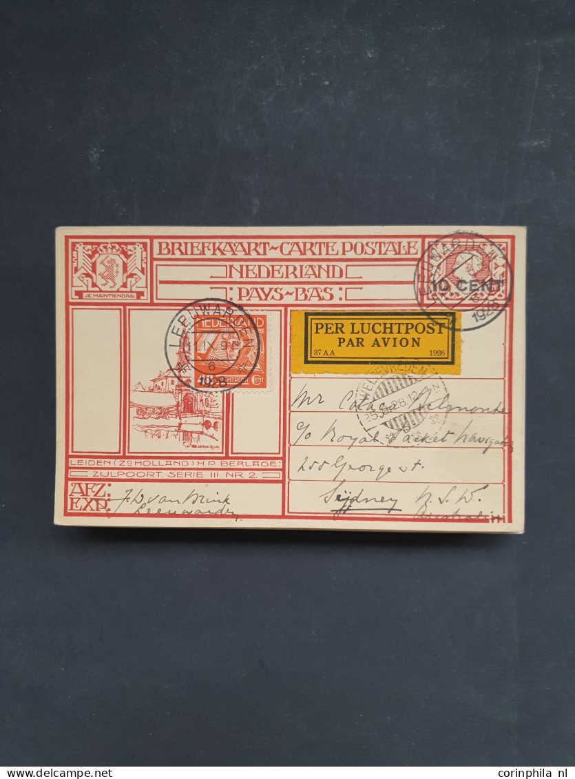 Cover 1898-1940 geïllustreerde briefkaarten inclusief doubletten meest ongebruikt met beter materiaal, totaal ruim 120 e