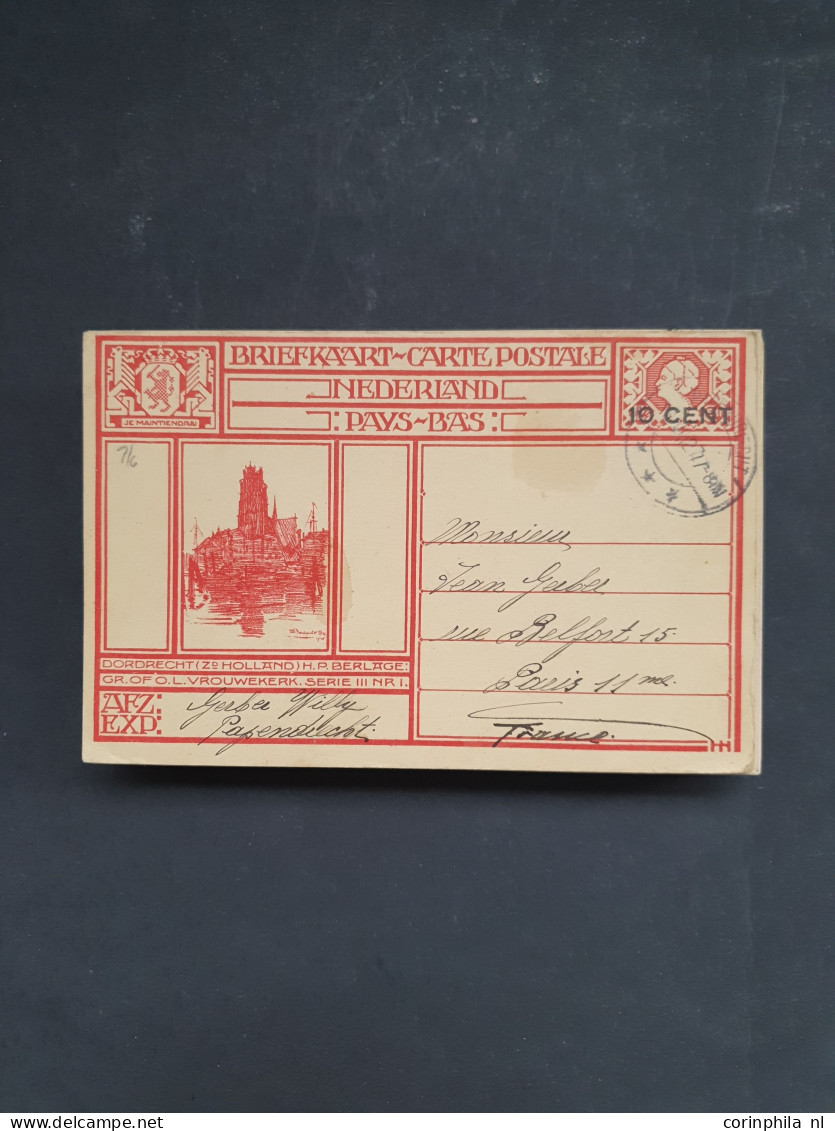 Cover 1898-1940 geïllustreerde briefkaarten inclusief doubletten meest ongebruikt met beter materiaal, totaal ruim 120 e