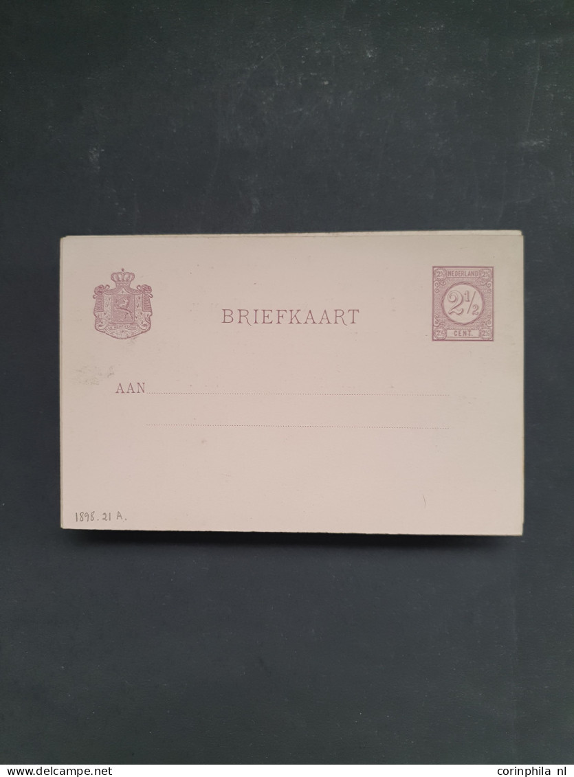 Cover 1898-1940 geïllustreerde briefkaarten inclusief doubletten meest ongebruikt met beter materiaal, totaal ruim 120 e