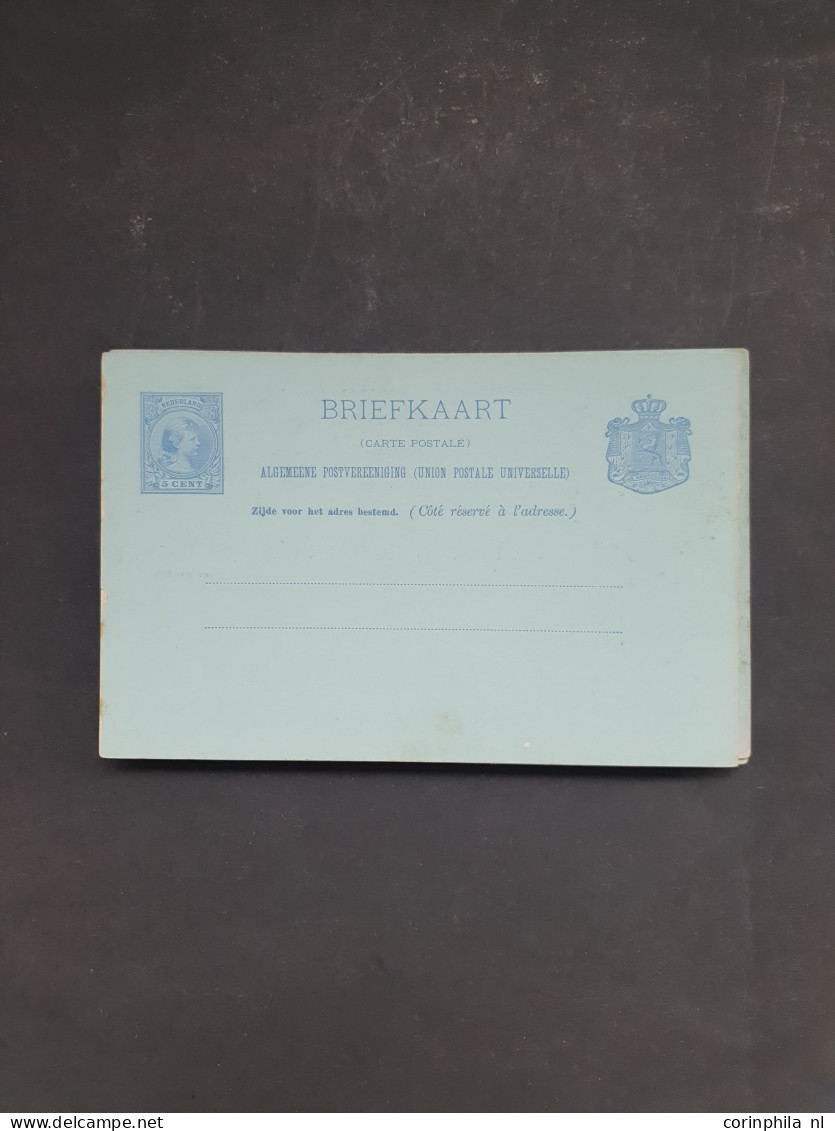 Cover 1898-1940 geïllustreerde briefkaarten inclusief doubletten meest ongebruikt met beter materiaal, totaal ruim 120 e