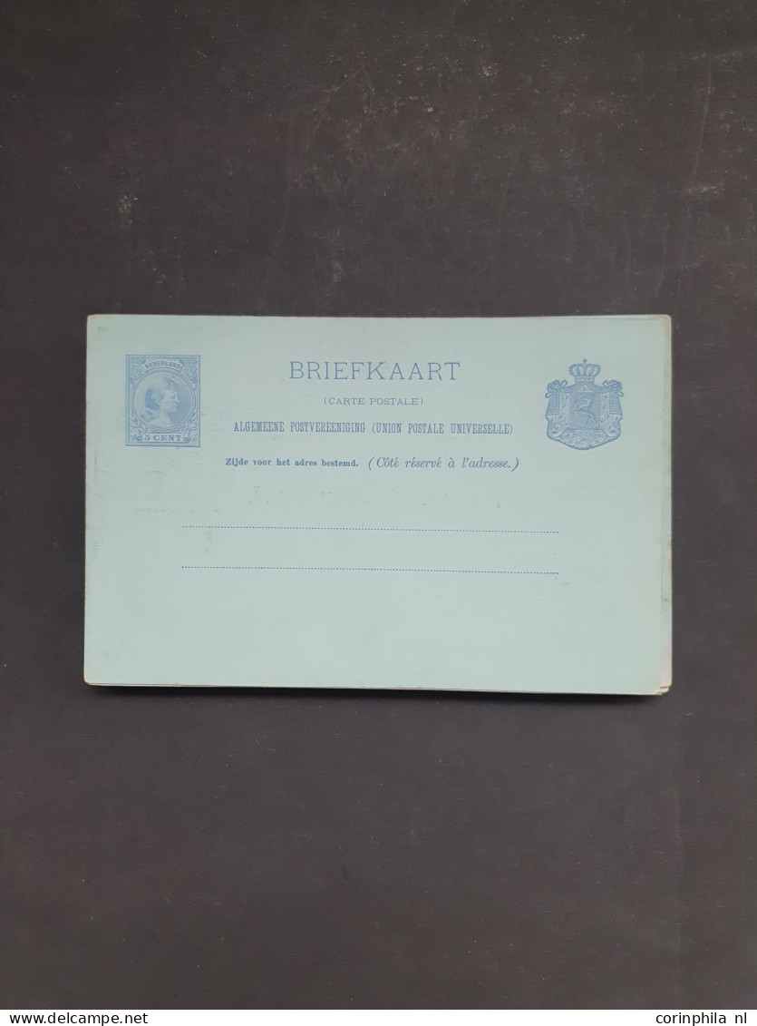 Cover 1898-1940 geïllustreerde briefkaarten inclusief doubletten meest ongebruikt met beter materiaal, totaal ruim 120 e