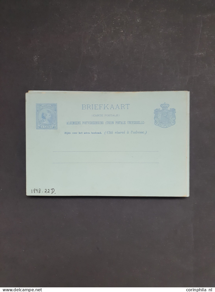 Cover 1898-1940 geïllustreerde briefkaarten inclusief doubletten meest ongebruikt met beter materiaal, totaal ruim 120 e