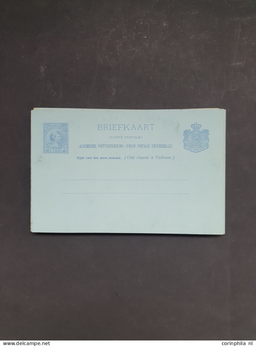 Cover 1898-1940 geïllustreerde briefkaarten inclusief doubletten meest ongebruikt met beter materiaal, totaal ruim 120 e