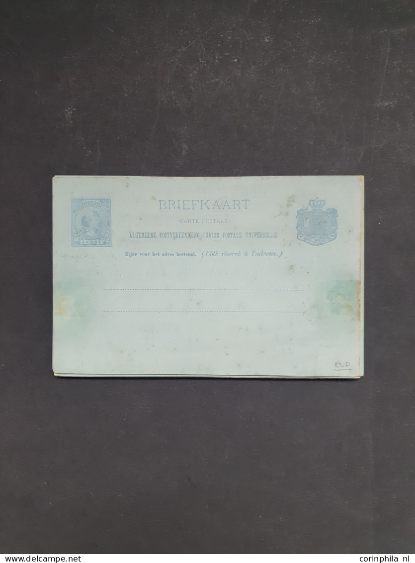 Cover 1898-1940 geïllustreerde briefkaarten inclusief doubletten meest ongebruikt met beter materiaal, totaal ruim 120 e