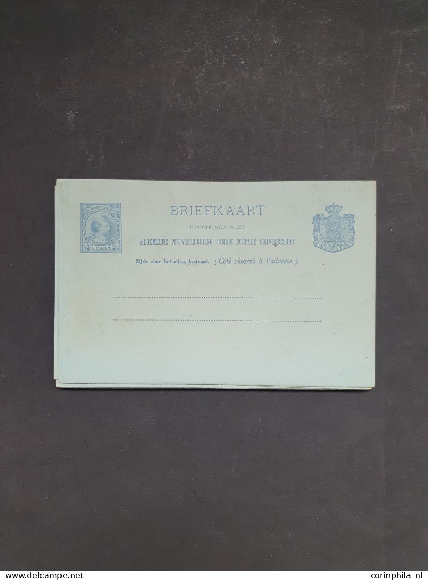 Cover 1898-1940 geïllustreerde briefkaarten inclusief doubletten meest ongebruikt met beter materiaal, totaal ruim 120 e