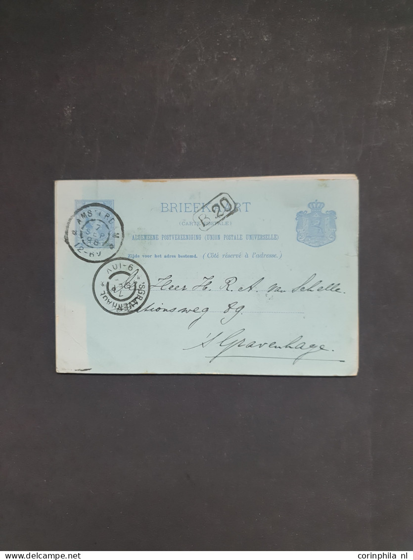 Cover 1898-1940 geïllustreerde briefkaarten inclusief doubletten meest ongebruikt met beter materiaal, totaal ruim 120 e