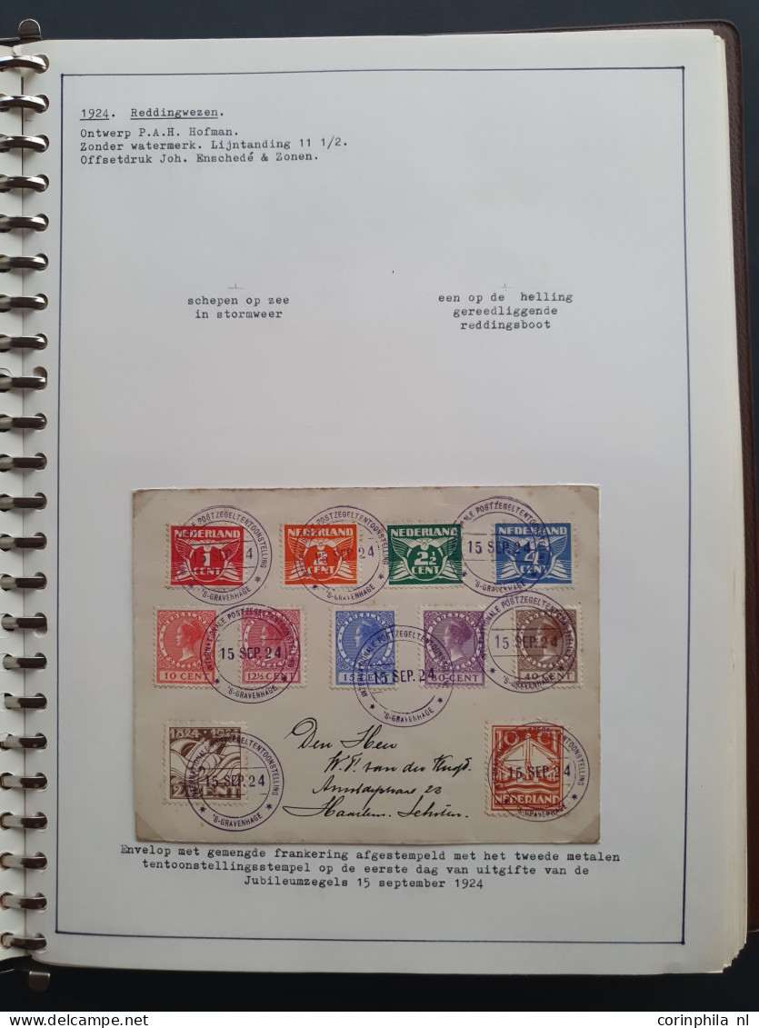 Front 1876-1980ca. Collectie En Voorraad Deels Opgezet Op Emissies, Iets Velrandvariëteiten, Poststukken, Plaatfouten, G - Collections