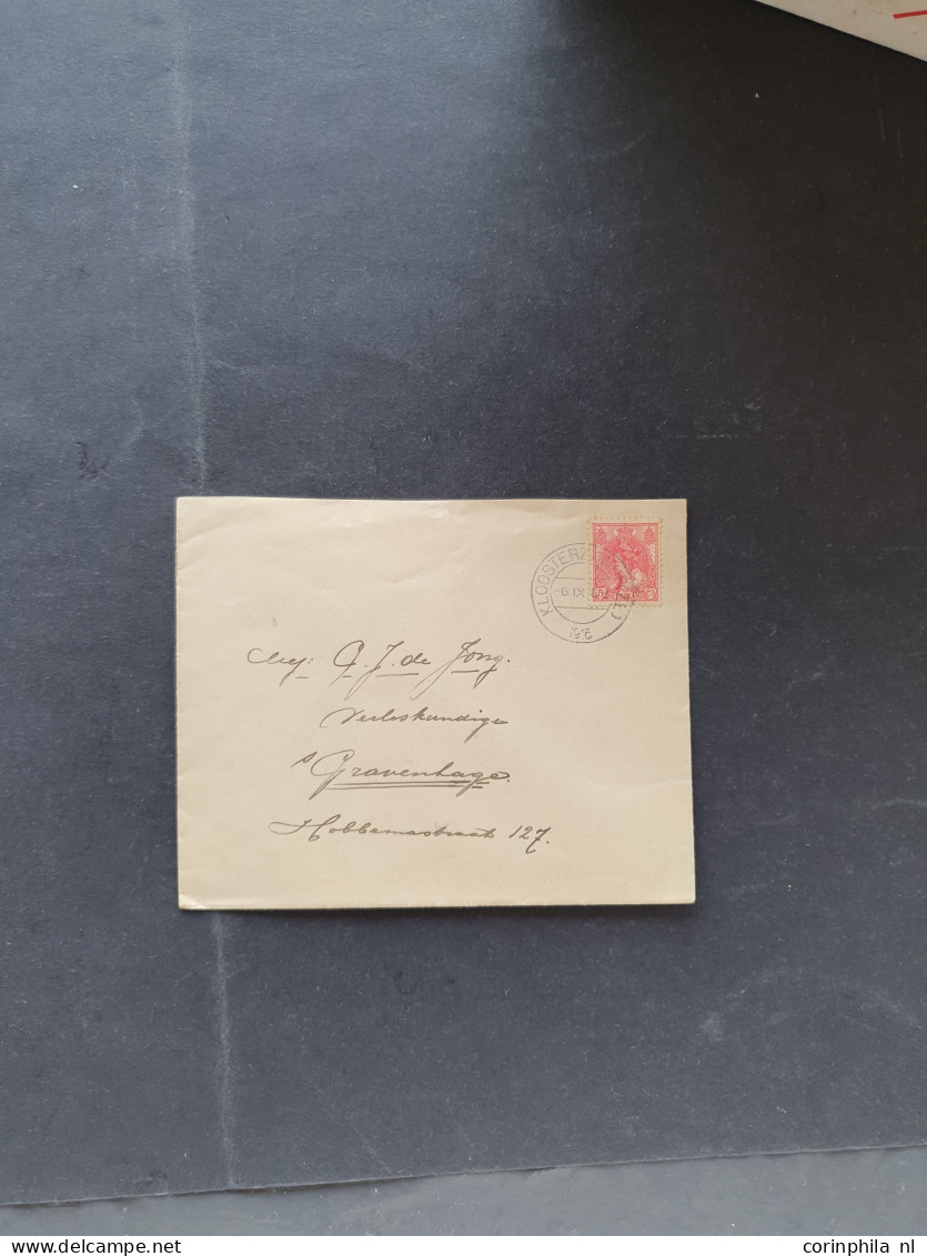 Cover 1920-2000ca. post(waarde)stukken w.b. betere ex., mengfrankeringen, censuur, (Commandant in Zeeland), aangetekend,