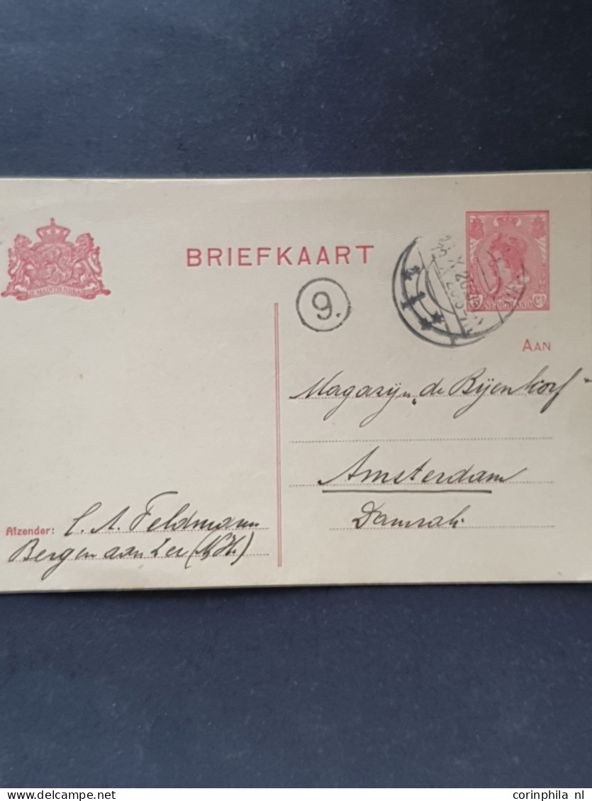 Cover 1920-2000ca. post(waarde)stukken w.b. betere ex., mengfrankeringen, censuur, (Commandant in Zeeland), aangetekend,