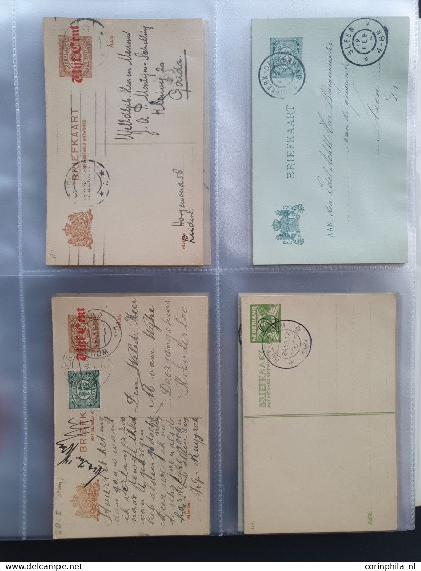 Cover 120 briefkaarten, veel oud(er) met stempels en deels bijfrankering